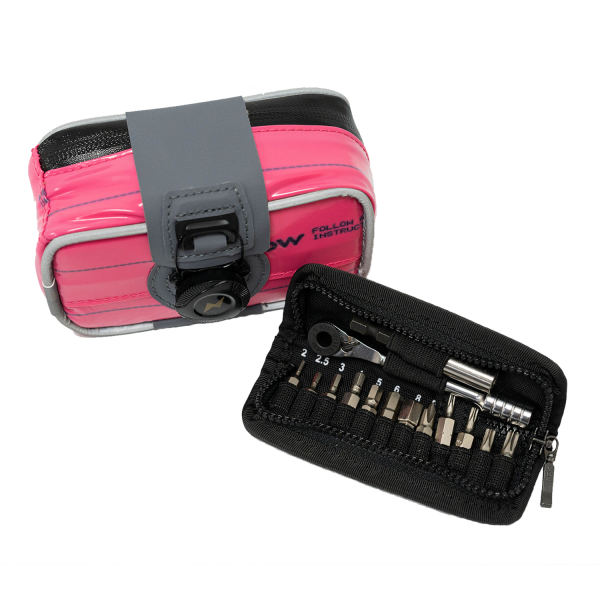 RideNow Recycle Saddle Bag & Mini Ratchet Tool Set Kit